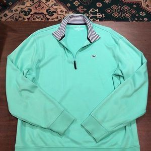 Vineyard Vines 1/4 zip Green